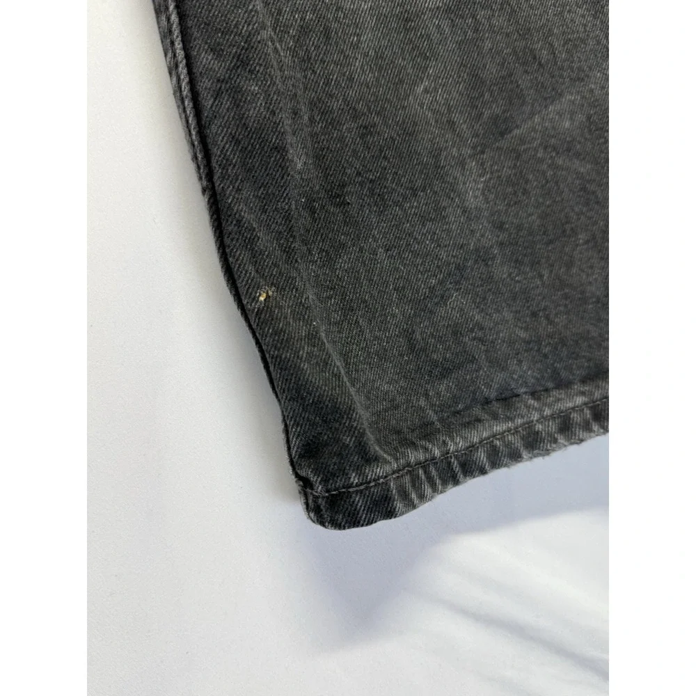 Levis 550 Black denim Jeans‎ Mens 38x30 Relaxed fit Distressed Fray Casual Pant